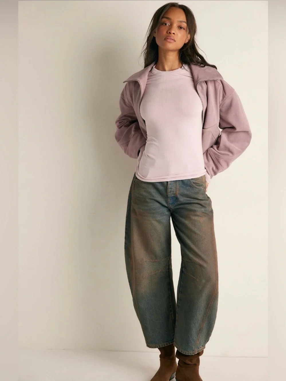 FREE PEOPLE So Soft Seamless Modal Long Sleeve Top